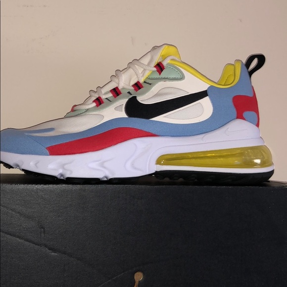 nike react red blue yellow